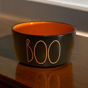 New Rae Dunn Halloween Boo 6" Pet Bowl for Food Water Great Party Serving Dish